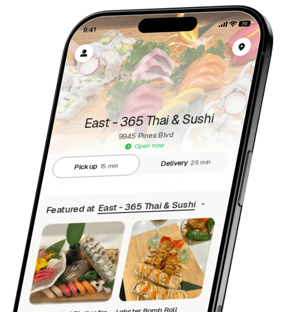 East - 365 Thai & Sushi app preview