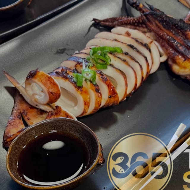 Grilled Whole Squid.