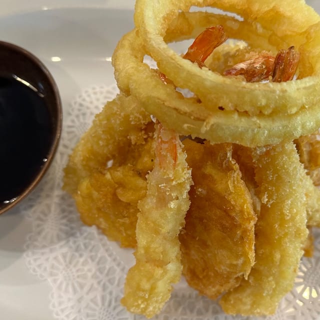 Shrimps and Vegetables Tempura.