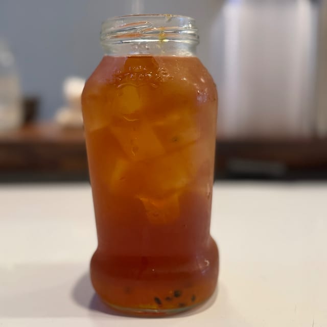 Passion Fruit Ice Tea.
