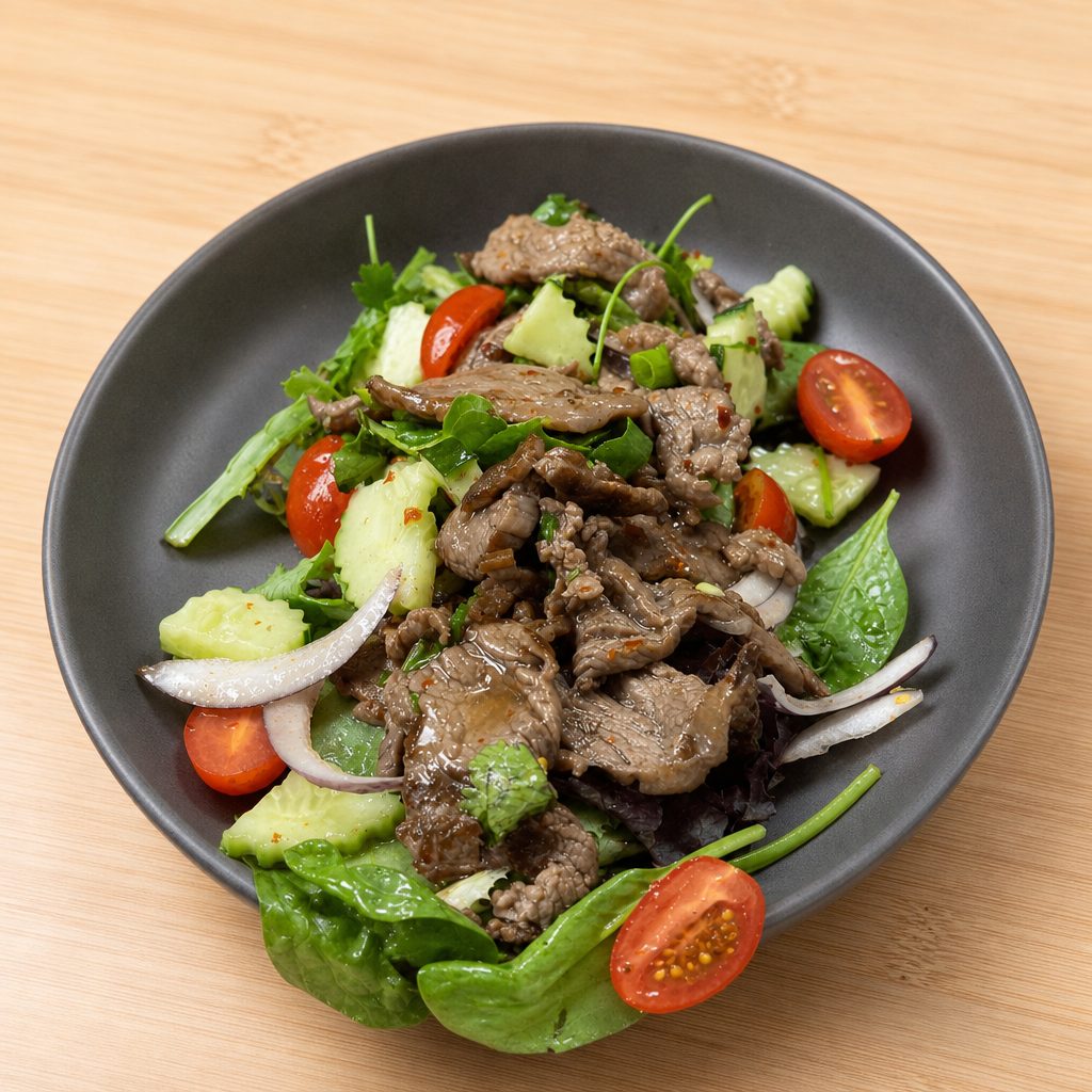 Spicy Beef Salad.