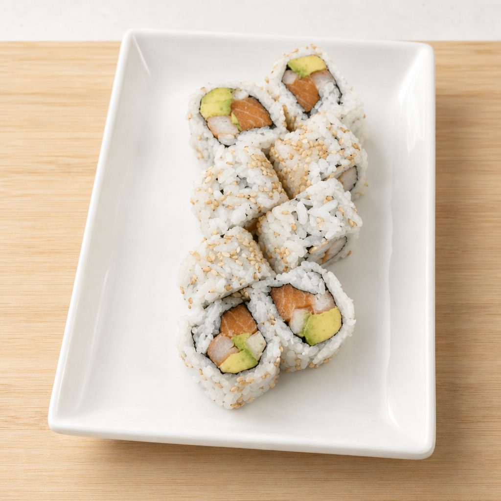 Salmon California Roll.