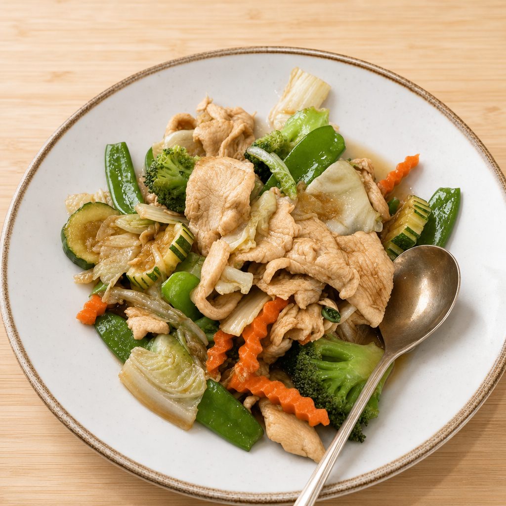Stir Fried Mixed Vegetables.