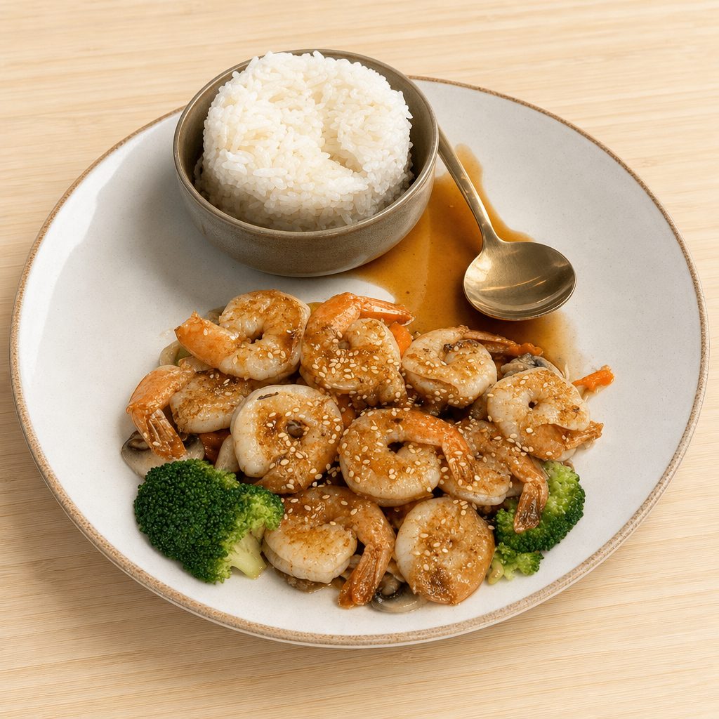 Shrimp Teriyaki.