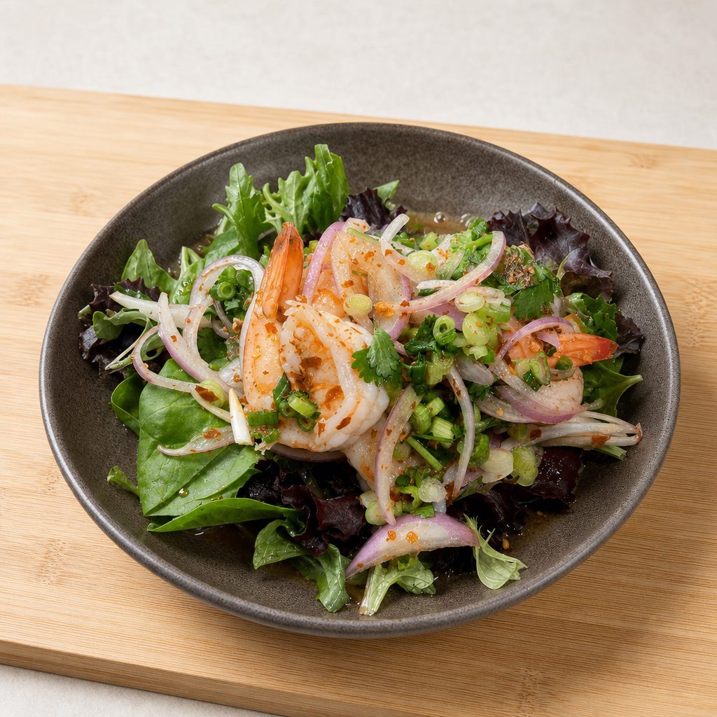 Jumping Shrimp Salad.