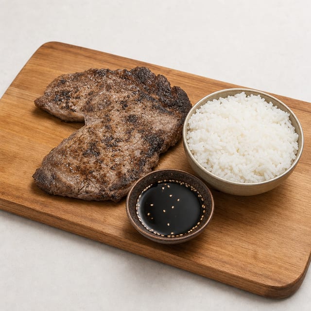 Ribeye Steak Teriyaki.