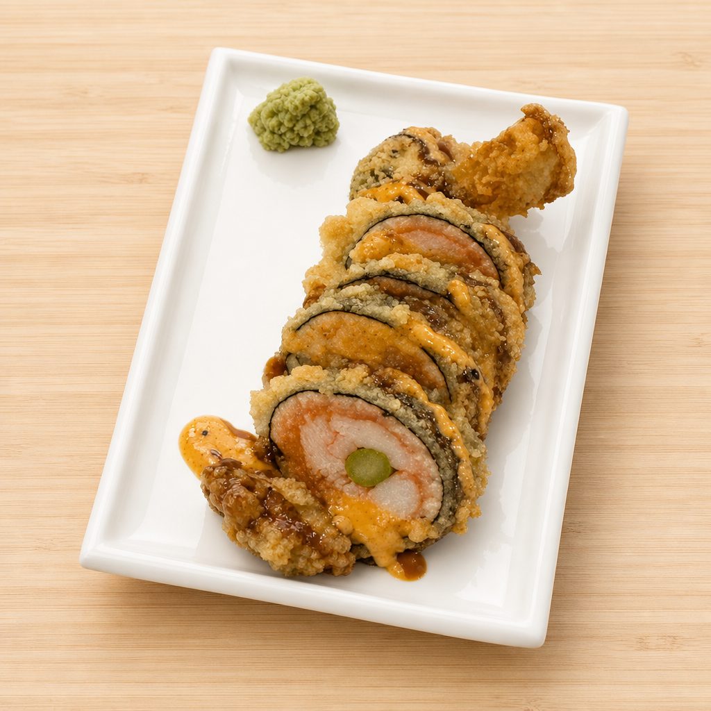 Salmon Tempura Roll.