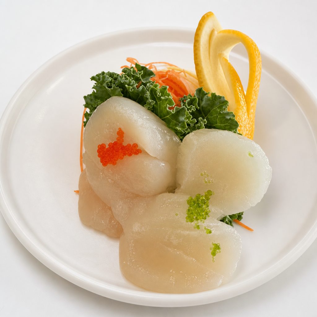 Scallop Sashimi.