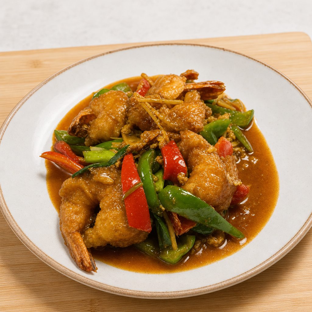 Jumbo Shrimp With Chili Paste.