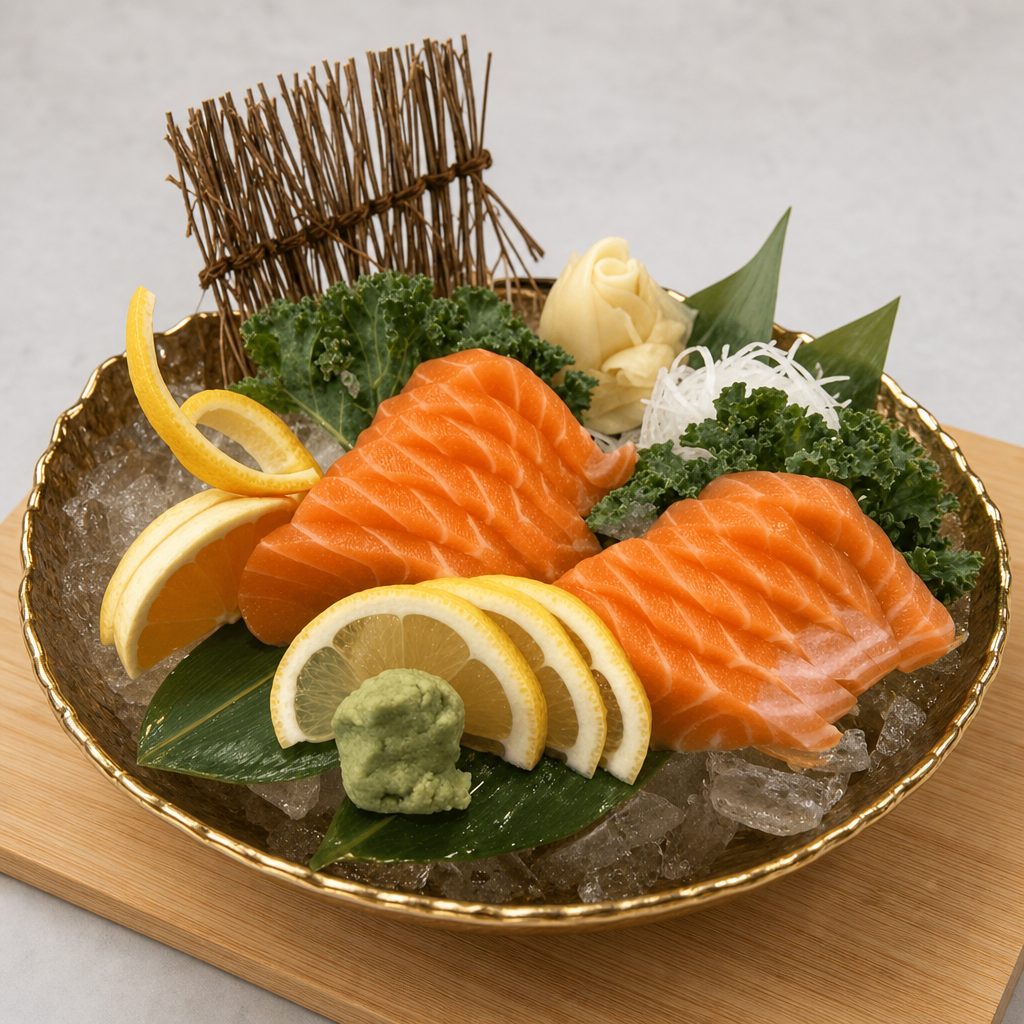 Salmon Sashimi.
