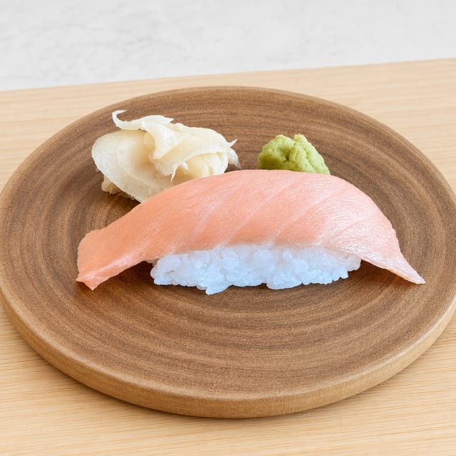 Smoke Salmon Sushi.