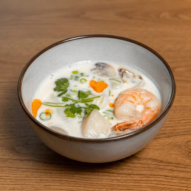 Tom Kha Seafood Soup.