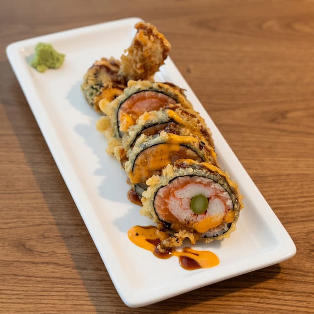 Salmon Tempura Roll.