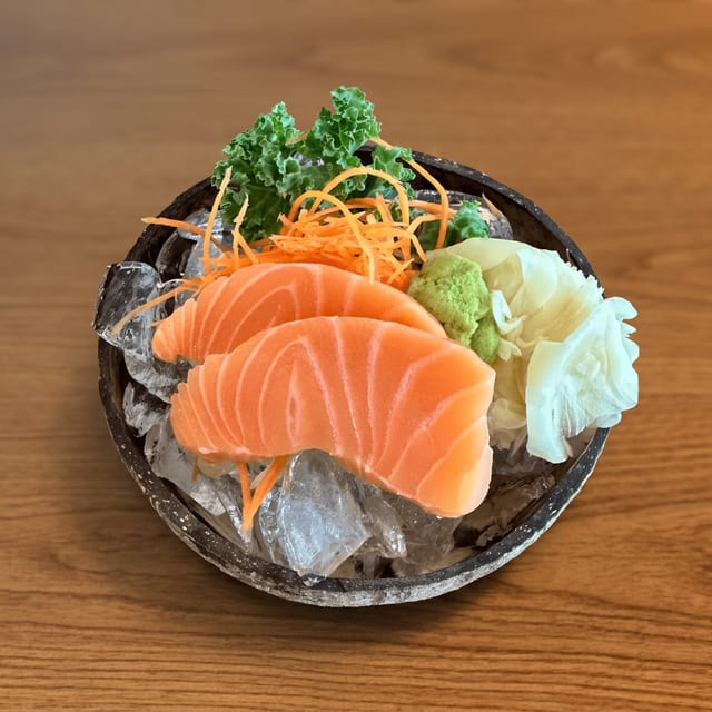 Salmon Sashimi.