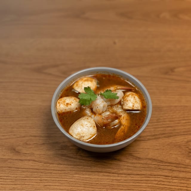 Tom Yum Goong Soup.