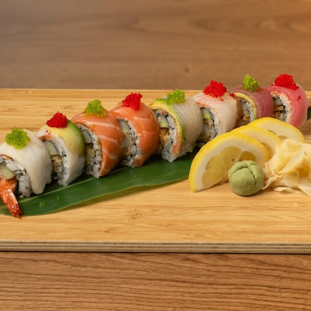 Rainbow Dragon Roll.