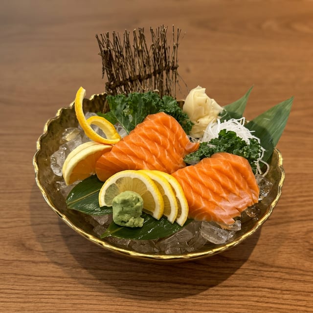 Salmon Sashimi.