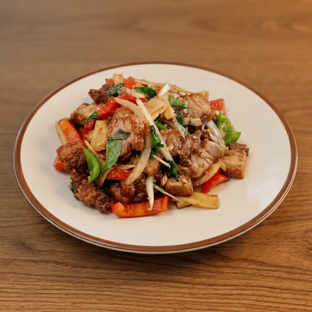 Pork Belly Basil.