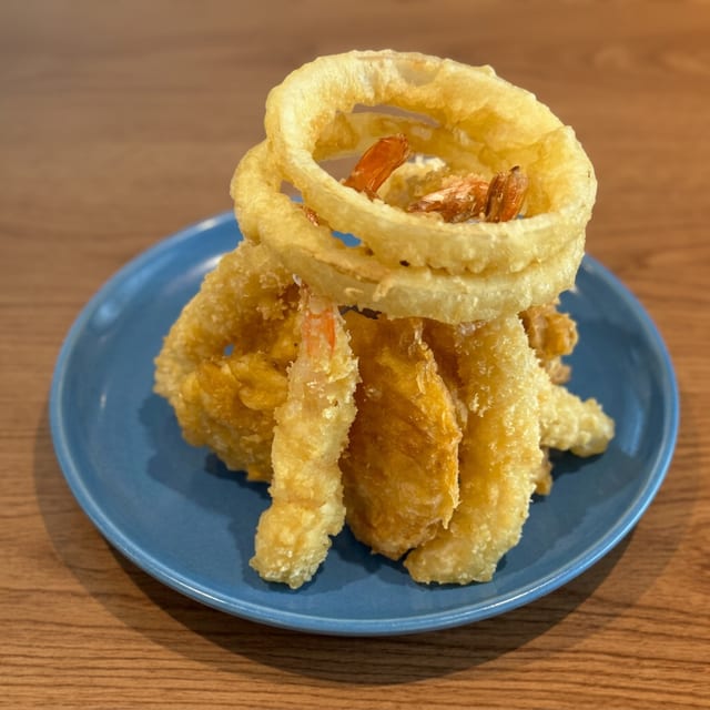 Shrimps and Vegetables Tempura.